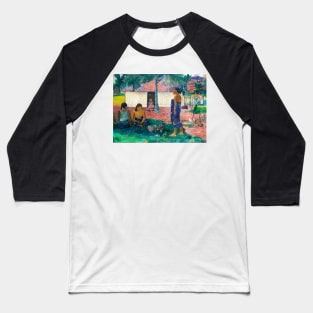 Why Are You Angry (1896) by Paul Gauguin Baseball T-Shirt